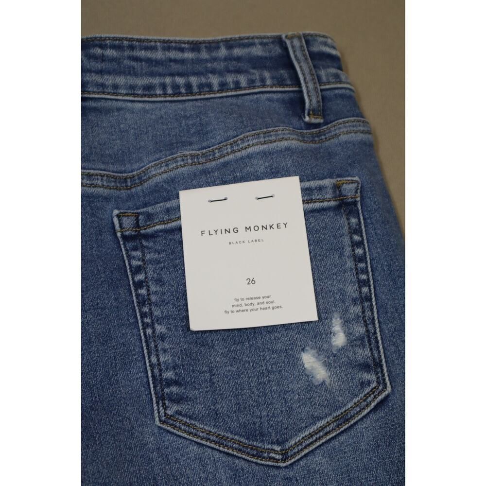 Flying Monkey Light Denim‎ Ripped Jeans Size 26 - Picture 9 of 10